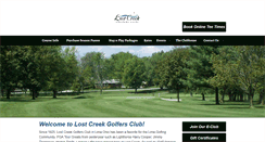 Desktop Screenshot of lostcreekgolfersclub.com